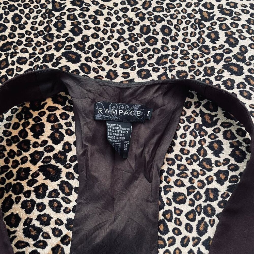vintage brown crop vest - Picture 7 of 7